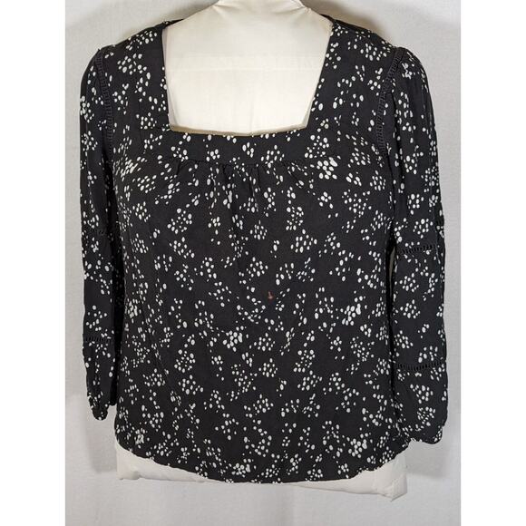 Adrienne Vittadini Top large Comfort Blousy Ladder Tape Insert Bust 43"CB 22.5" - Picture 8 of 10